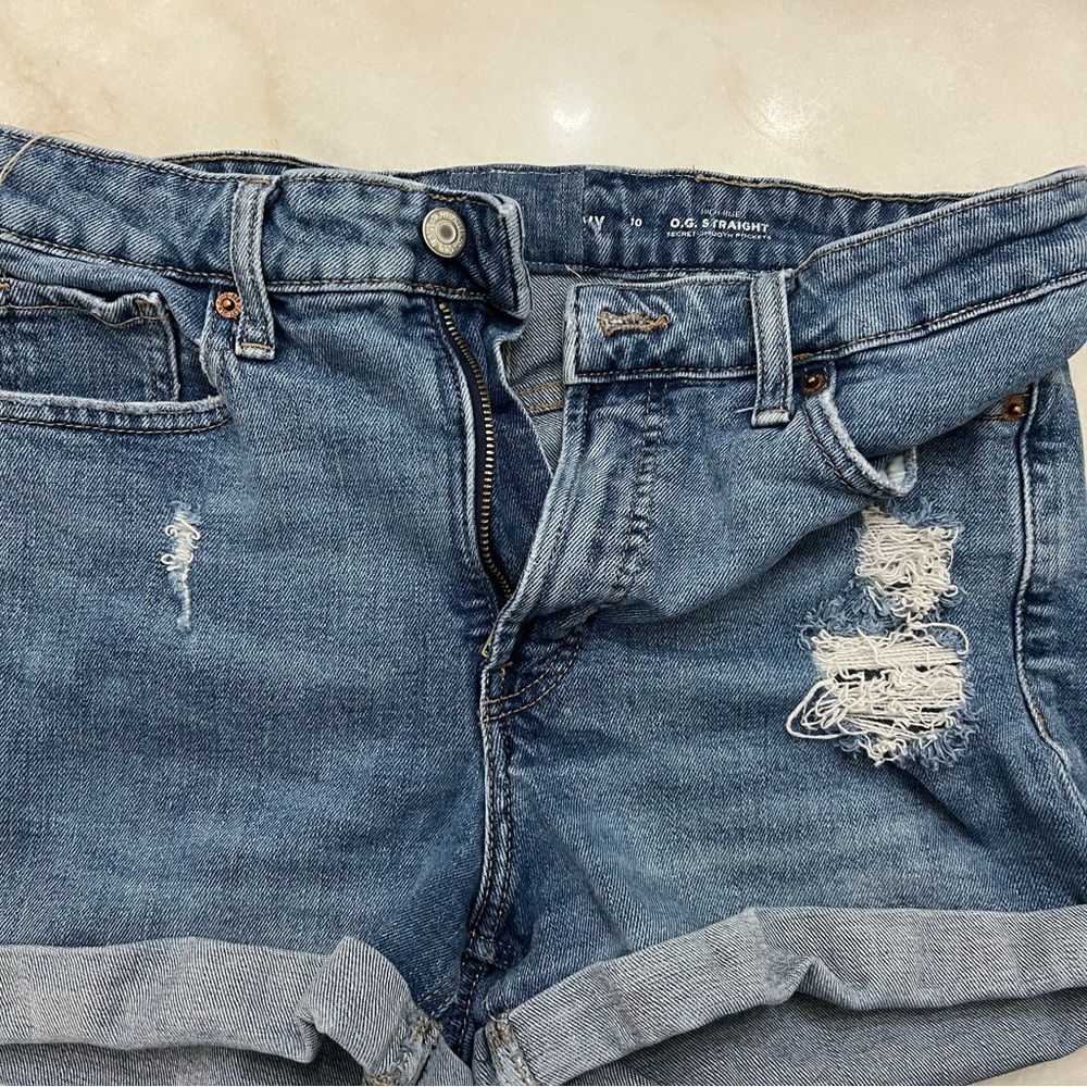 Old Navy Distressed Blue Jean Shorts